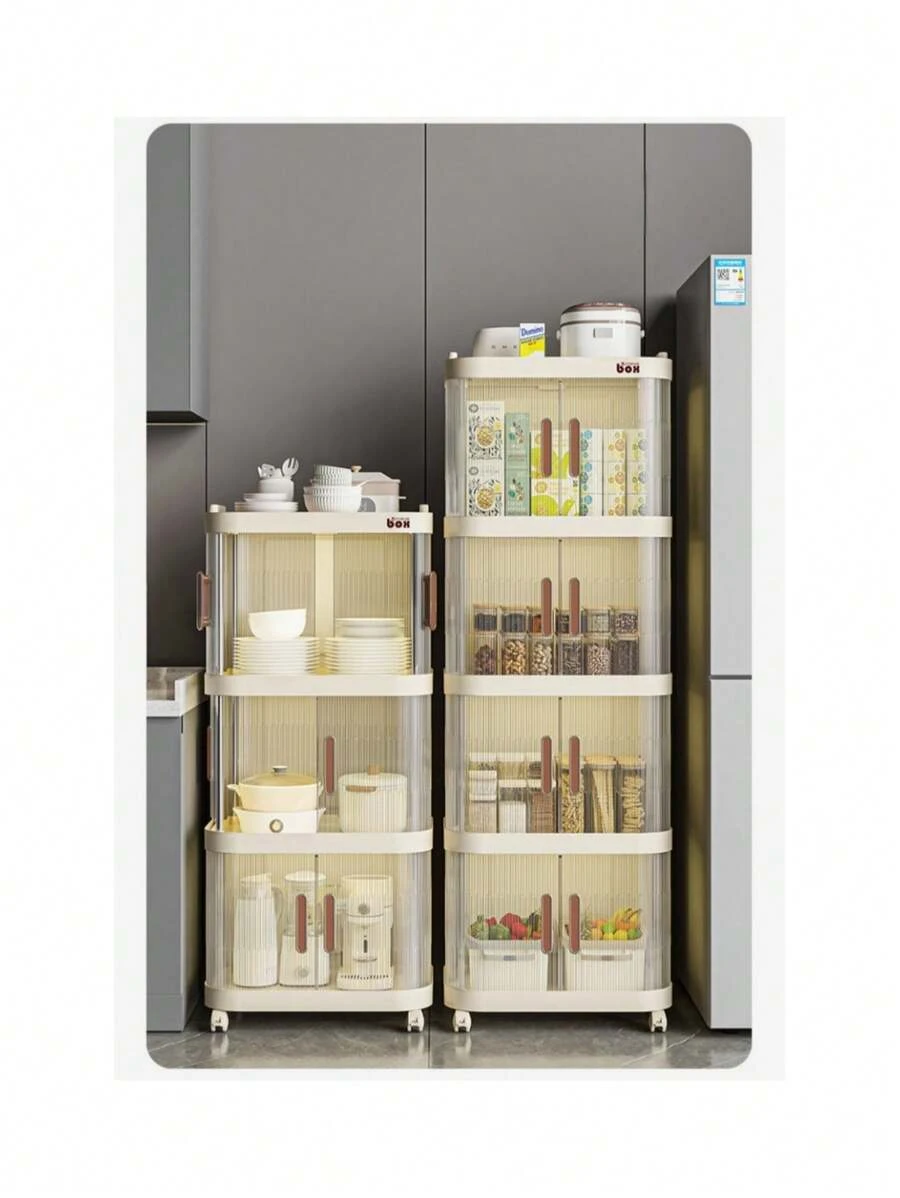 1pc Storage Cabinet/Trolley For Snacks, Living Room/Bedroom Home Use, Baby Items, Toys, Clothes, Multi-Layer Storage Cabinet
