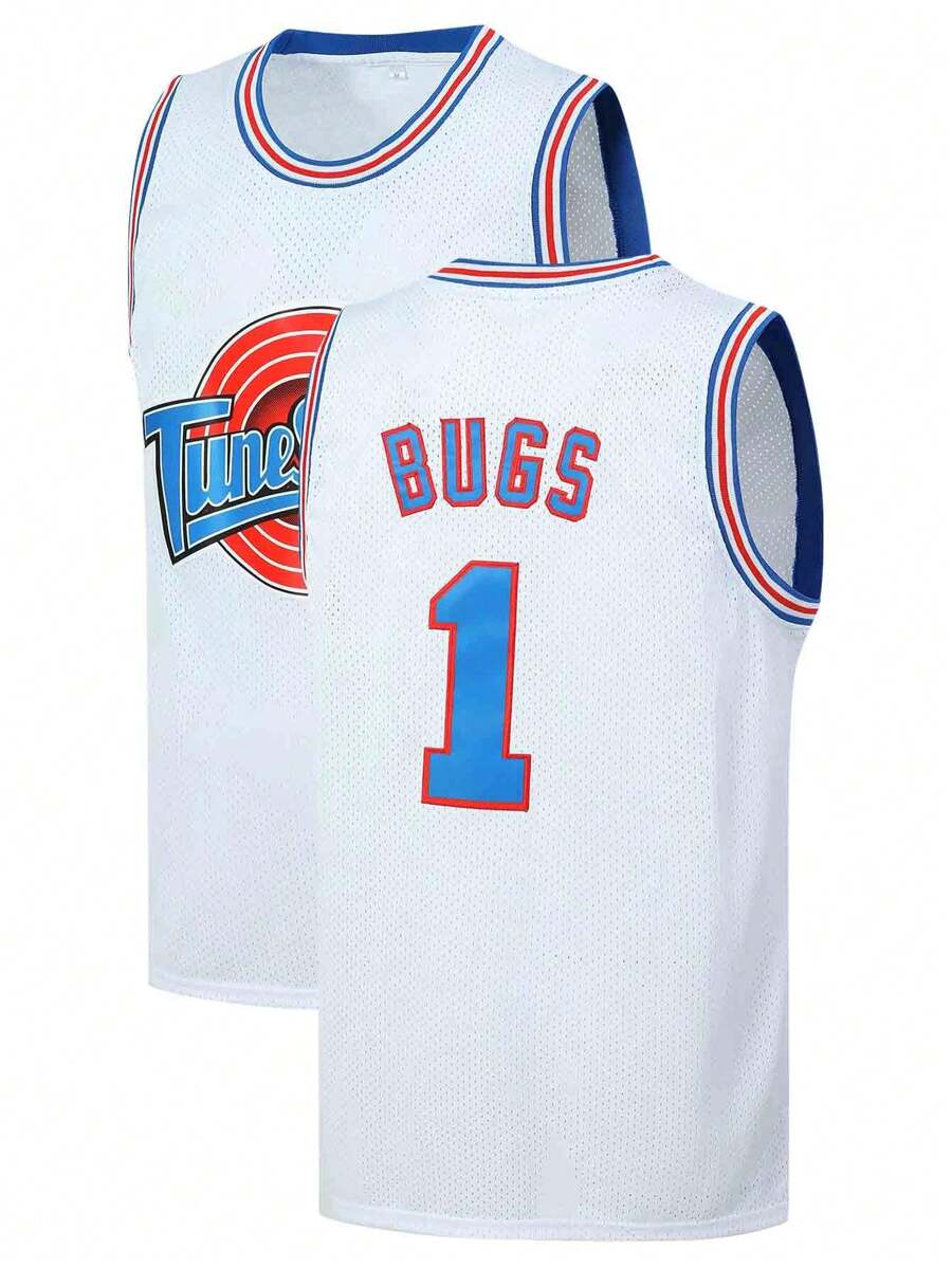 Atonmore 1 pieza Camiseta de baloncesto para hombre, blanca, chaleco de baloncesto bordado y cosido, camiseta deportiva sin mangas