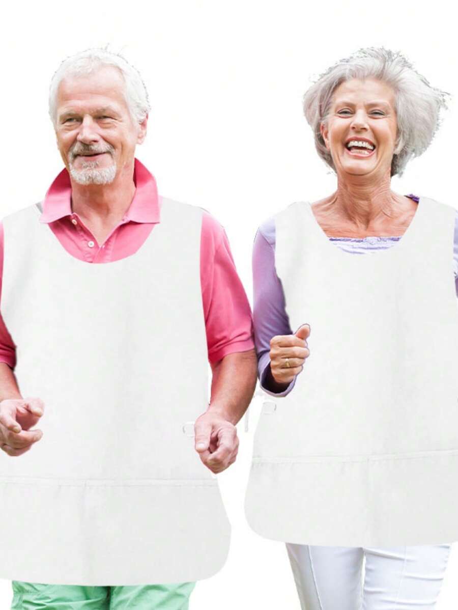 1pc Unisex Sleeveless Apron Vest, Neutral Work Apron For Adults, For Shoemakers, Chefs, Cleaning, Nursing