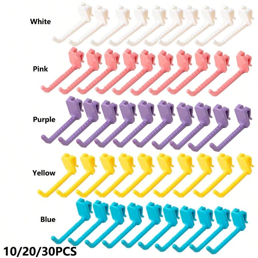 10/20/30PCSWire Mesh Panel Hooks Wall Hanging Hooks For Clothes Supermarket Display Hook Shelving Accessory Slatted Home Organizer Hook