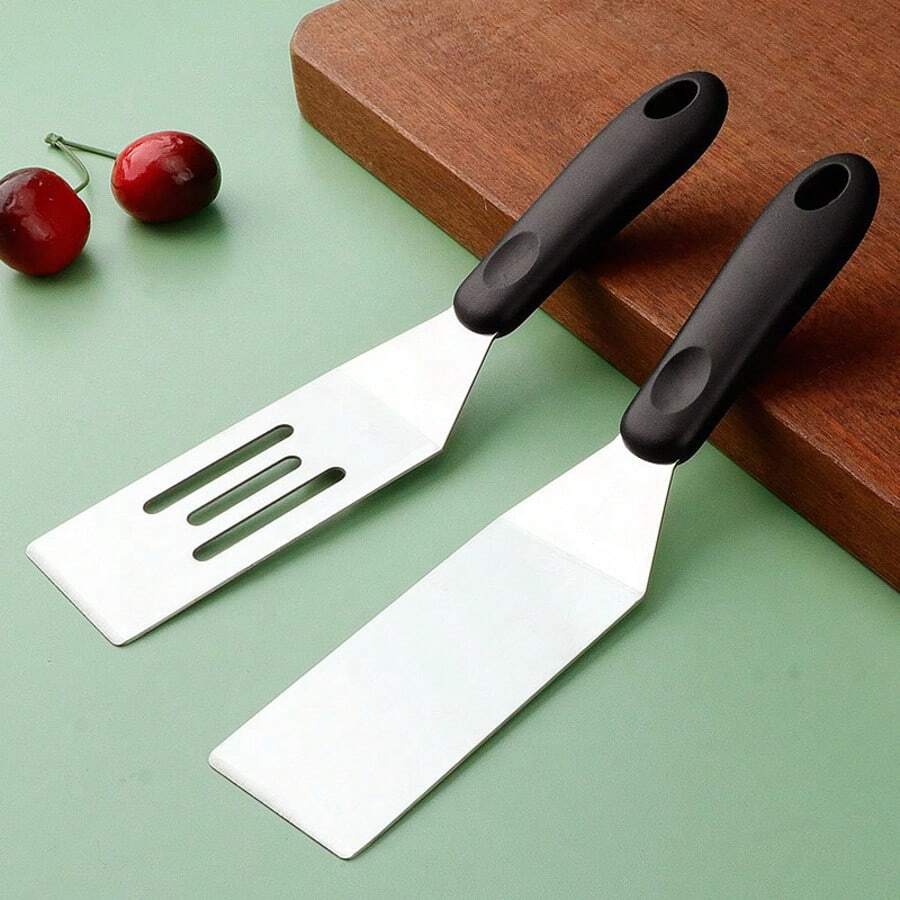 1/2 Pezzi Spatole da cucina piccole in acciaio inossidabile, da usare per cuocere brownies, biscotti, lasagne, servire torte, spatole da cucina e da servire pancake, utensili da cucina per ristoranti
