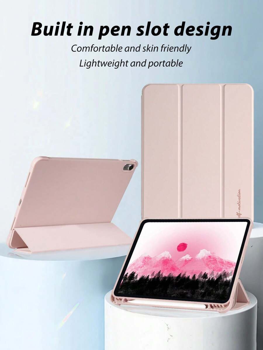 Farbiges, dreifach gefaltetes Tablet-Etui im Künstler-Design mit Stiftschlitz, klarer Digitaldruckoptik, TPU-Kantenschutz, integriertem Ständer, Magnet-Sleep/Wake-Funktion, kompatibel mit iPad Mini 4/5/6, iPad Air/Air 2, iPad 9.7/10.2/10.5, iPad Air 4/5, iPad Pro 11" (M2) 2024, Galaxy Tab A8 10.5" (2022) und mehr. Der Schriftarteffekt unterliegt der visuellen Wirkung.