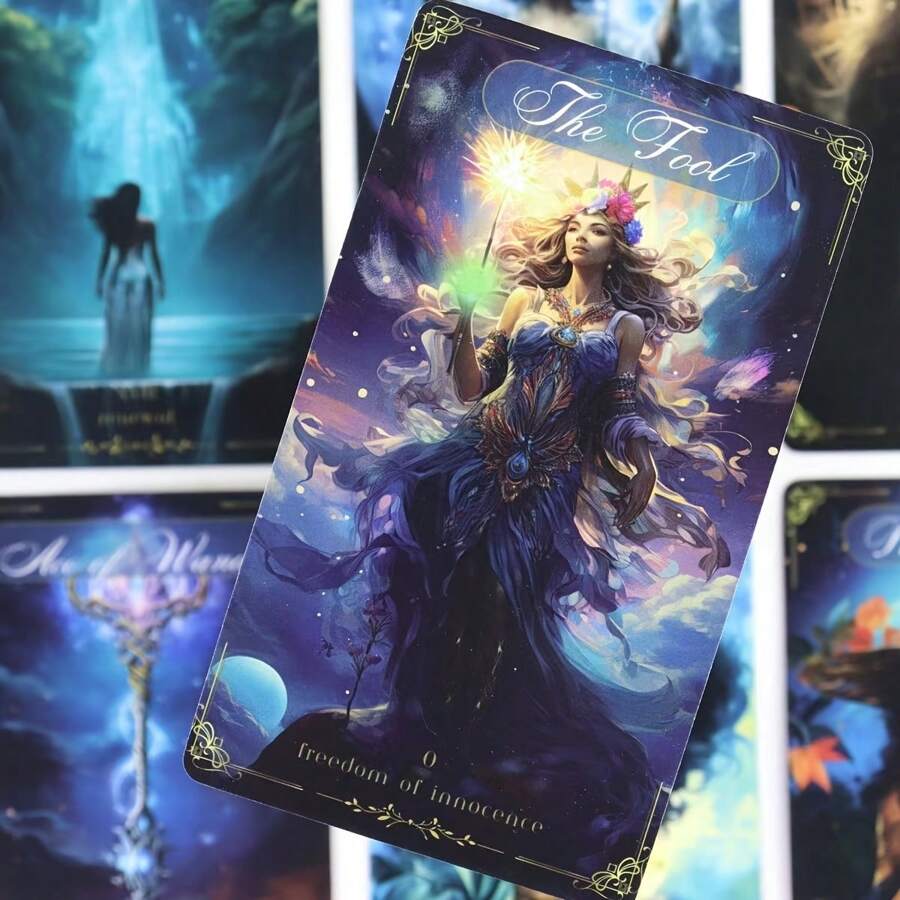 78 cartes tarot oracle anglaises, convenant pour des jeux spéciaux et des divertissements de fêtes mahjong