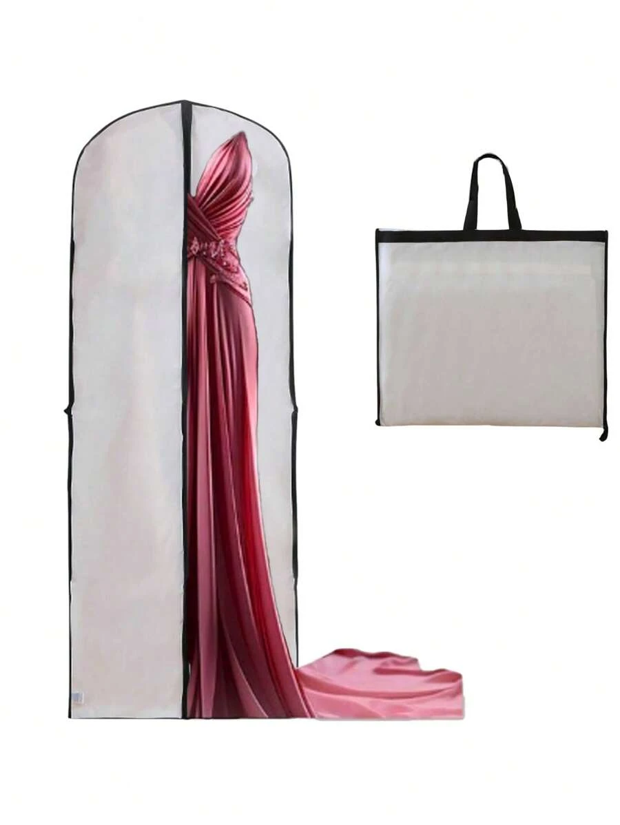 Sac à vêtements polyvalent, housse anti-poussière pour robe de mariée, sac de rangement pour robe de mariée, housse de protection pour costume, sac à vêtements pour longue robe de soirée et manteau, pochette de rangement suspendue et hermétique