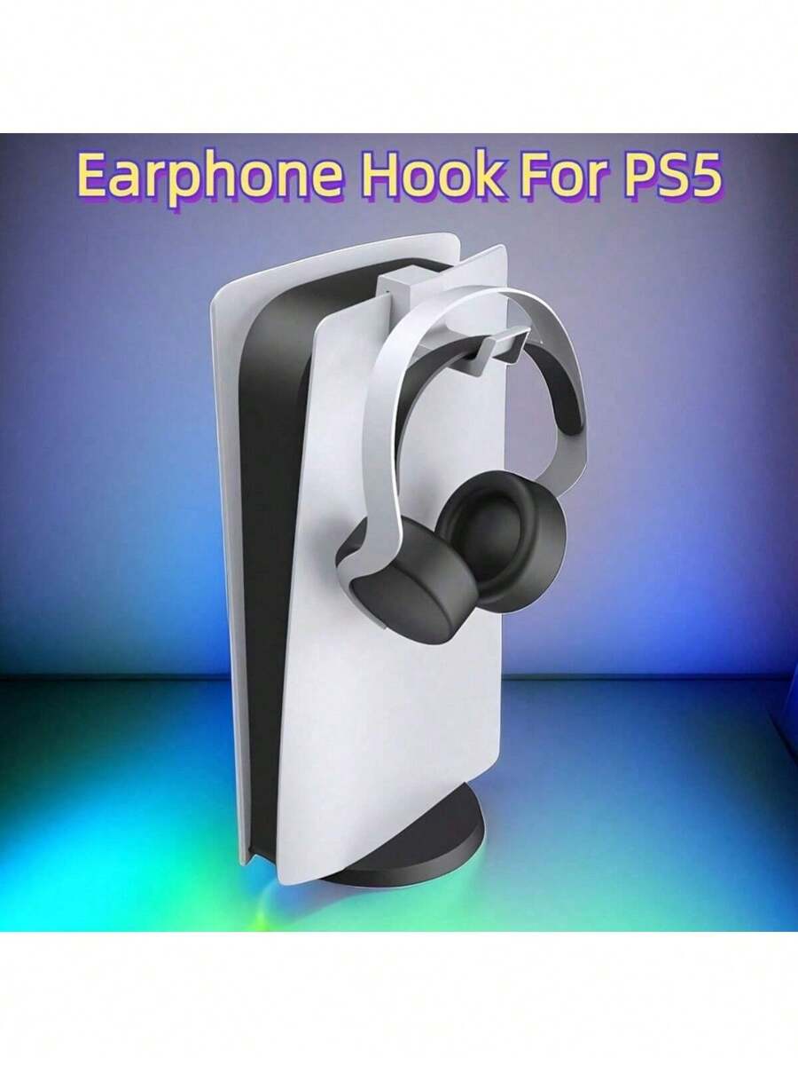 Headphone Wall Mount Holder Bracket Hanger Storage Stand For P/S5 Console Headset Support Hook Host Gamepad Game Accessories