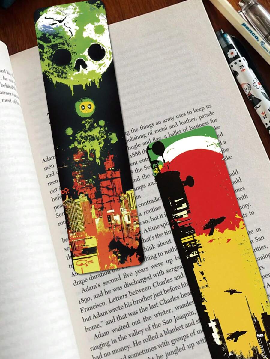 SCXXBSW 30pcs Punk Rock Album Bookmark Creative Graffiti Bookmark Decoration Book Desktop Exquisite Souvenir