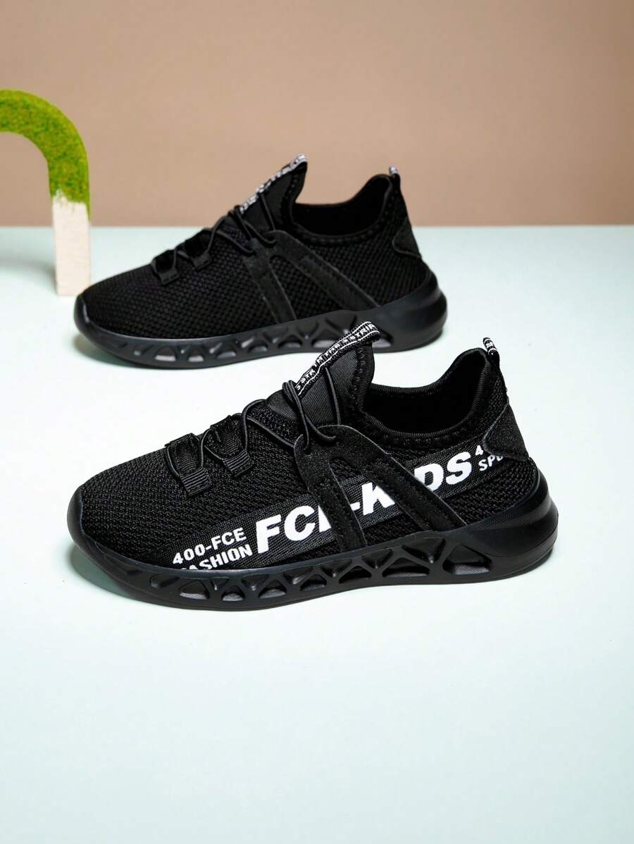 Zapatos deportivos para niños de malla transpirable, suela blanda antideslizante y ligera, zapatos de running cómodos y de moda para niños y jóvenes