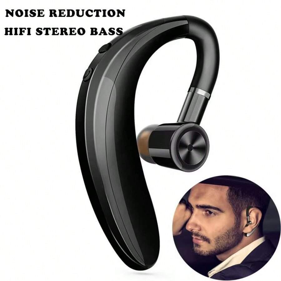 Auriculares inalámbricos, auriculares de manos libres con auricular, auriculares inalámbricos para deporte con micrófono para todos los teléfonos inteligentes, llamadas de negocio con manos libres, impermeables, auriculares inalámbricos