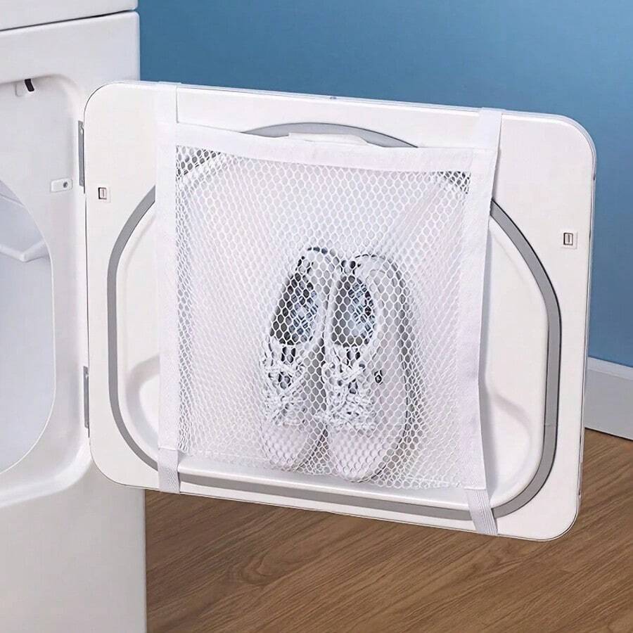 Saco para secar calçados esportivos, saco para rede de lavanderia, saco para lavar calçados com tira elástica, saco para lavar calçados esportivos, saco para secar máquina de lavar roupa, para calçados, roupas, lavanderia e uso comercial