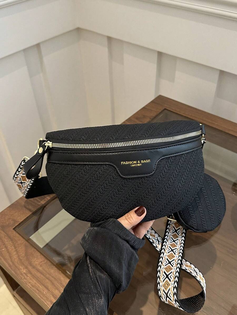 Bolso de pecho de paja tejido de gran capacidad, nuevo, bolso de bandolera, portátil, adecuado para adolescentes, estudiantes universitarias, trabajadoras de cuello blanco, muy adecuado para el trabajo, el regreso a la escuela, la escuela intermedia, la escuela secundaria, la universidad, las vacaciones, la playa