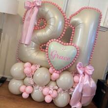 Creamy White Digital Pink Ball Set