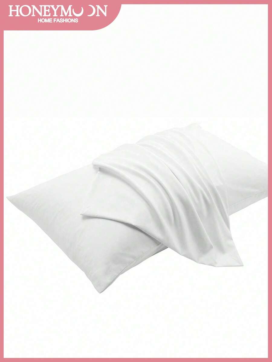 1pc Solid Color Pillowcase, Pillow Core Not Included, Soft Pillow Cover, Wrinkle-Free, Fade-Resistant, Soft And Breathable,No Filler, Machine Washable