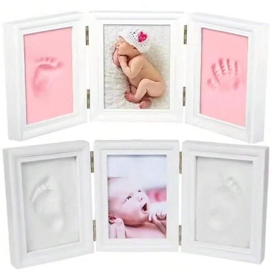 Handprint Casting Kit For Newborn Baby, Soft Clay Inkpad For Kids, Infant Shower Keepsakes, DIY Imprint Gift