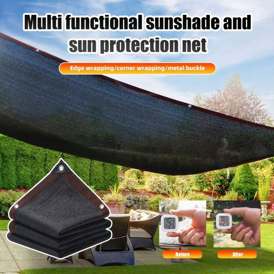 Red de sombreado exterior, red de sombreado para patio, red de aislamiento térmico, red de privacidad para balcón, red de sombreado para invernadero, red de sombra agrícola, red de protección solar