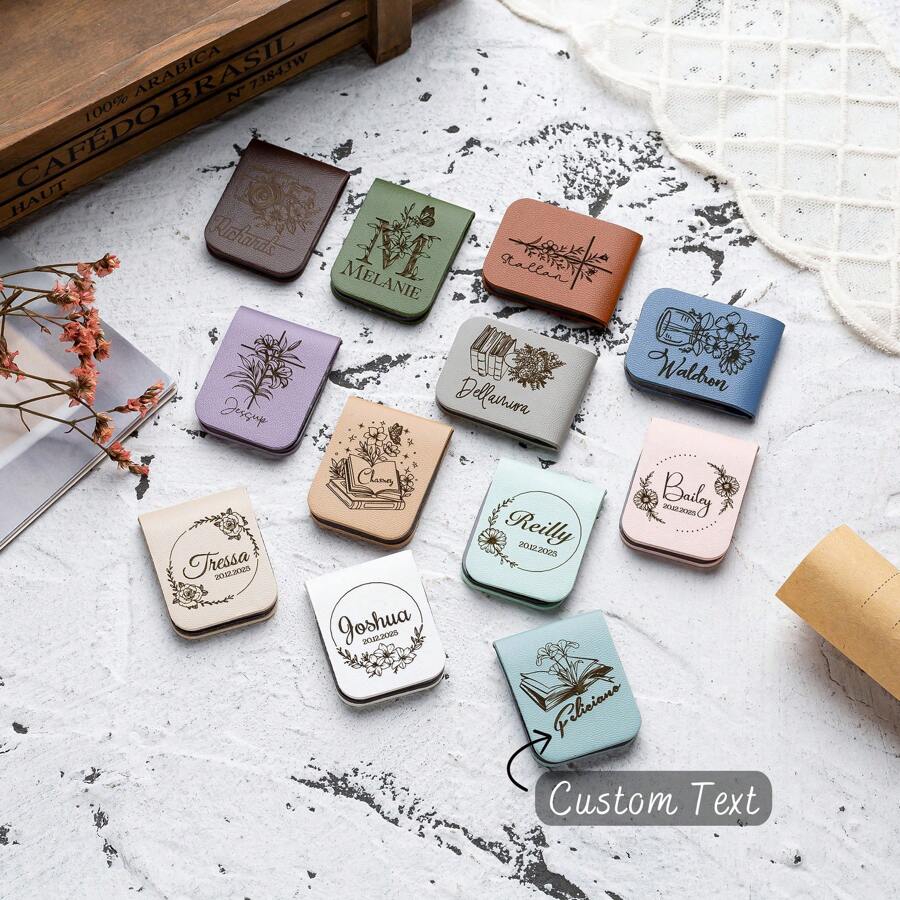 Individuelle magnetische Lesezeichen, Leder Lesezeichen, Geschenk für Leser, Geschenk für Sie, Geschenk für Bücherwürmer, Buchliebhaber, Bibel Lese Geschenke für Buchliebhaber, teilen Sie das Geschenk zur Schulanfang, personalisierte Weihnachtsgeschenke