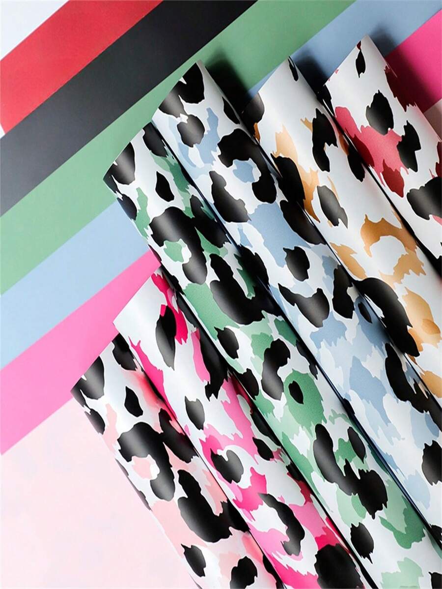10Pcs Flower Wrapping Paper European-Style Waterproof Bouquets Wrapped With Flower Paper Flower Shop Materials Gift Packaging