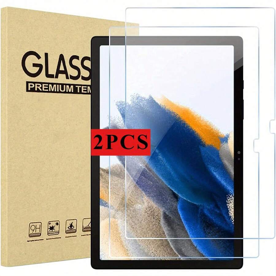 2PCS-9H Reinforced Glass Screen Protectors, Suitable ForSamsung Galaxy Tab - Compatible With Tab FE A8, A7 Lite, A9, A9 Plus, S6, S7, S8, S9, Etc. - Scratch Resistant, High-Definition Protection
