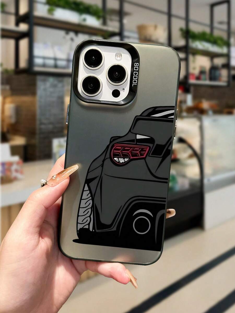1pc Sports Car Pattern Soft TPU Edge Phone Protective Case Compatible With IPhone13/15/14/13/12/11/16/Galaxy/Redmi/OPPO/VIVO/INFINIX