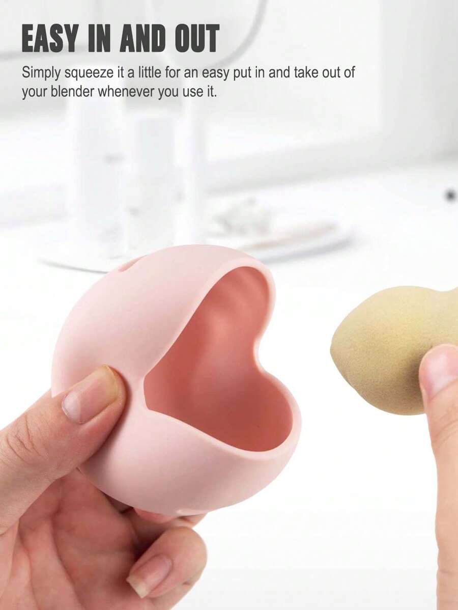 Silicone Makeup Sponge Sponge Travel Case, Portable Powder Puff Storage Box With Dustproof Lid Travel Essentials Travel Accessories Vacation Summer Holiday Back To School