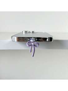 Purple Bow Dust Plug