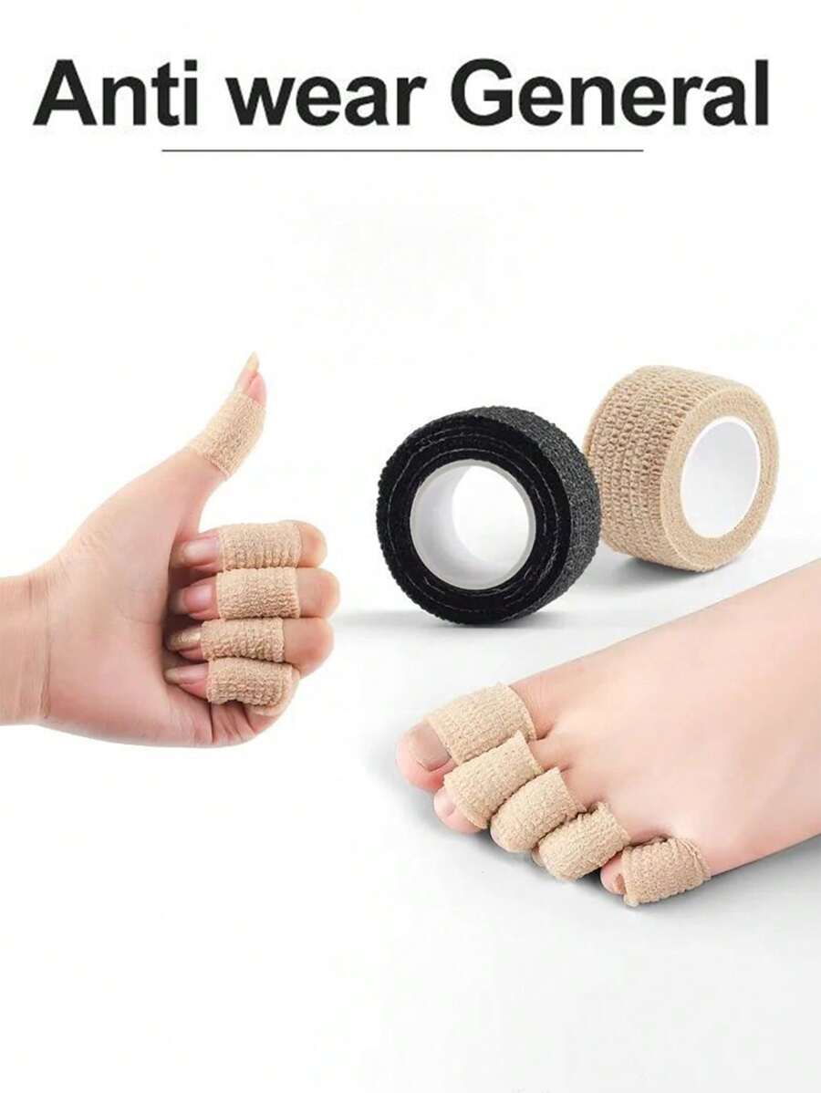 0,98 pulgadas * 177 pulgadas Protectores adhesivos para los dedos de los pies, protector de talón elástico transpirable, producto para el cuidado de los pies, plantilla para tacones altos, pegatina antiabrasión, accesorios para zapatos, accesorios de gimnasio