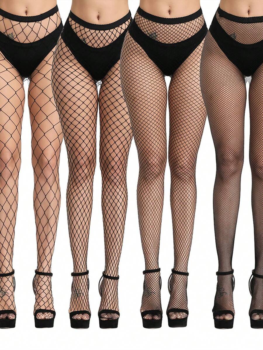 Women's Sexy Fishinet Leggings, For Daily Life,High Waisted Mesh Pantyhose, Slim Fit, Comfortable, Suitable For All Seasons, Dates, Parties, Dances, Fashion, Personalized, Sexy, Versatile.