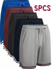 Royal Blue + Dark Gray + Wine Red + Light Gray + Navy Blue