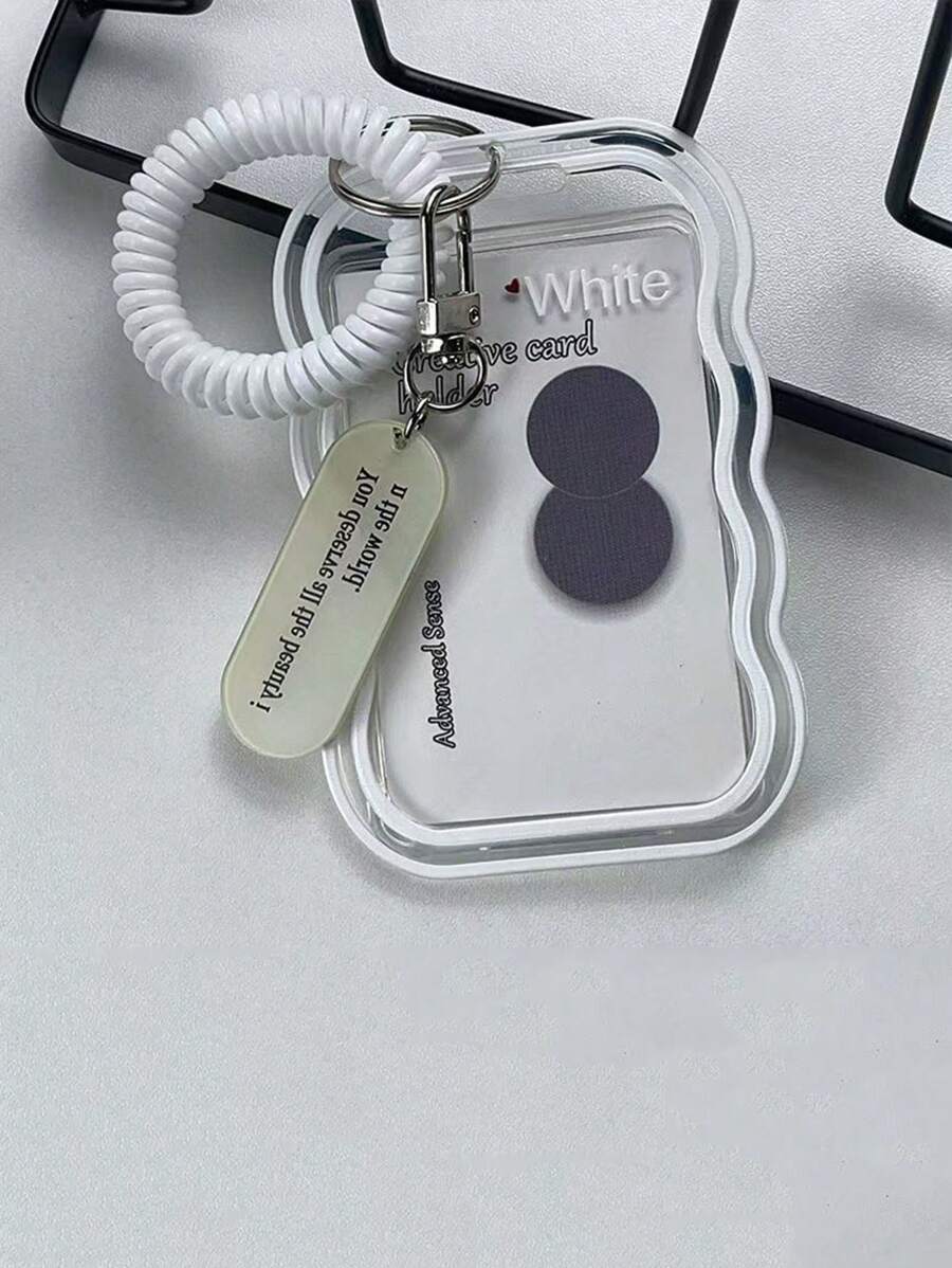 3 Zoll Schutzabdeckung aus klarem Acryl Federbandhalter, transparenter gewellter Kartenstander, leicht und langanhaltend mit Federaufhangung, Schulmaterial