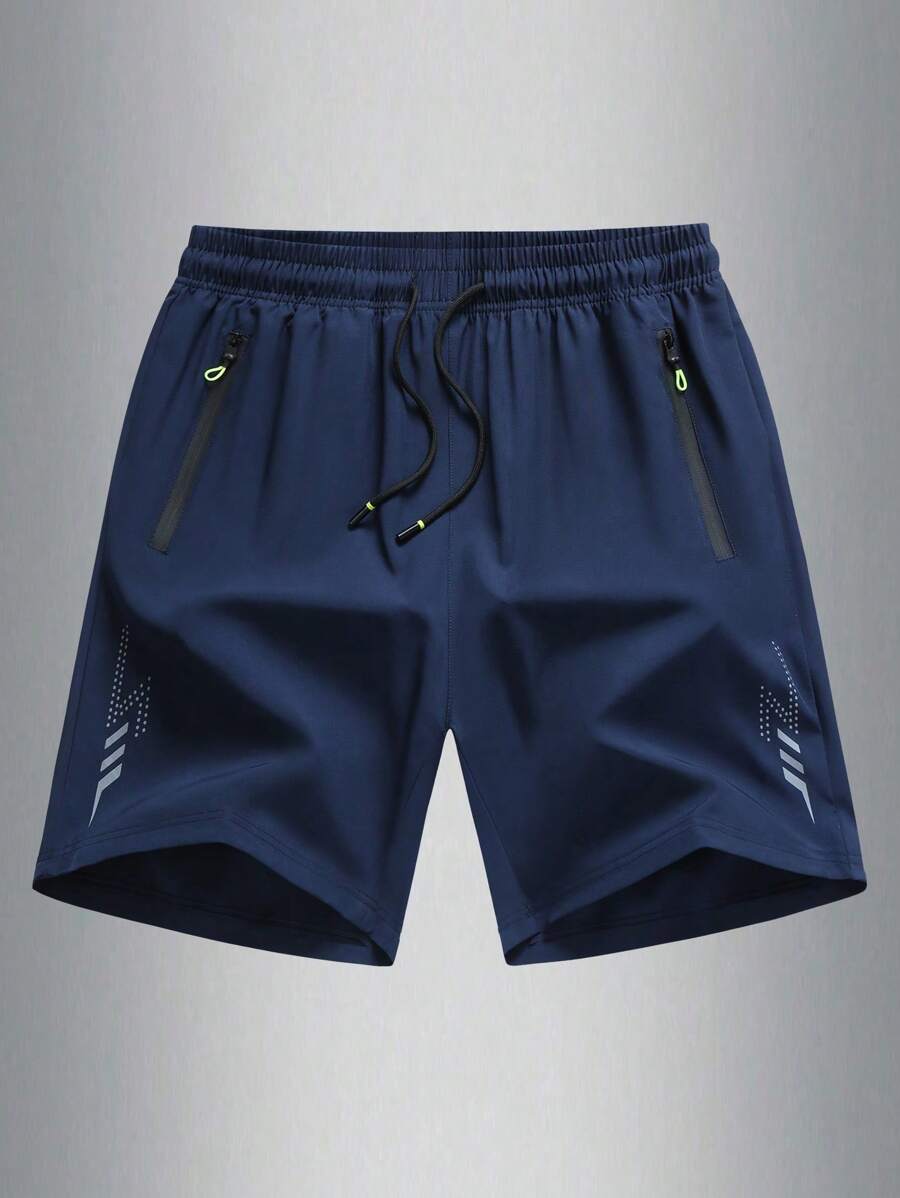 Bermudas de seda de hielo de verano para hombre, pantalones cortos deportivos para exteriores, correr, fitness, entrenamiento