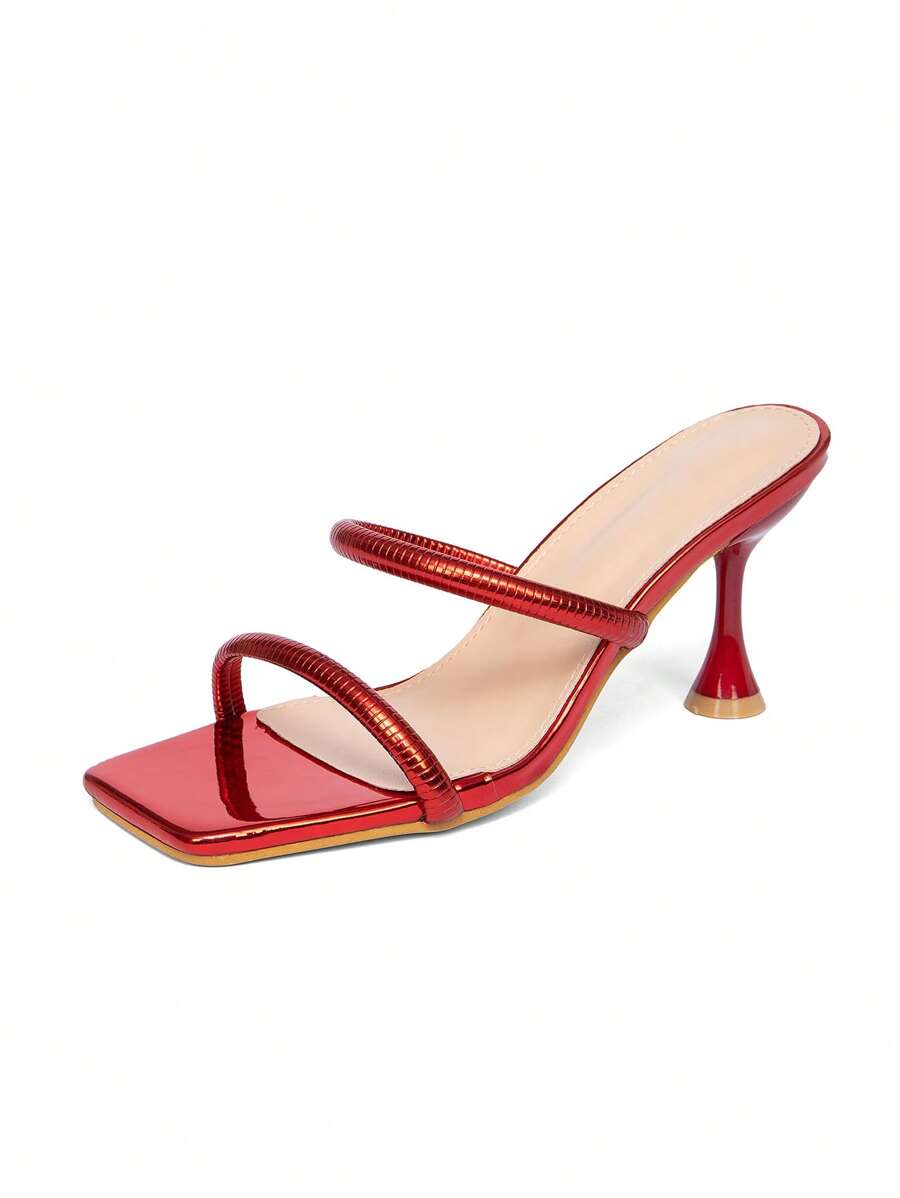 Women's Minimalist Square Toe High Heel Shoes, Latest Summer Fashionable Style