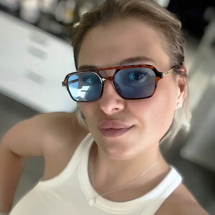 1 Stück Retro-Pilotenbrille im Bohemian-Stil für Damen, geeignet für den Urlaub und den Alltag im Sommer, Strandurlaub, Outdoor, Reisen