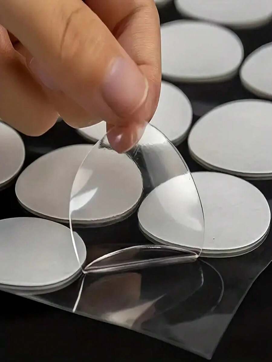Balloon Glue,Acrylic Double-Sided Tape, High-Viscosity And Strong Nano-Double-Sided Tape, Die-Cut And Thickened Round Magic Glue Party Supplies Balloon Accessories