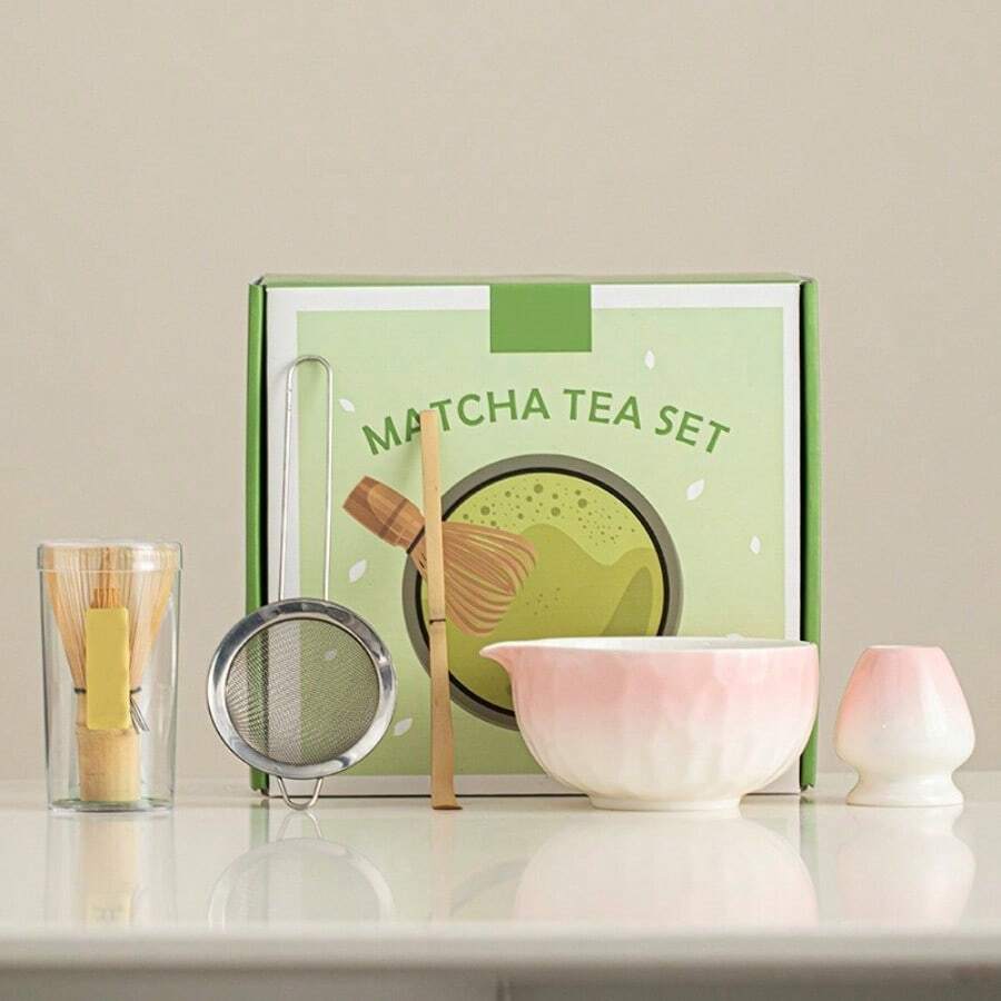 High-Quality Matcha Set! Hammered Matcha Bowl + Matcha Whisk, Traditional Chinese Song Dynasty Tea Ceremony Tools, Japanese Style Tea Utensils, Portable Gift Box Back To School