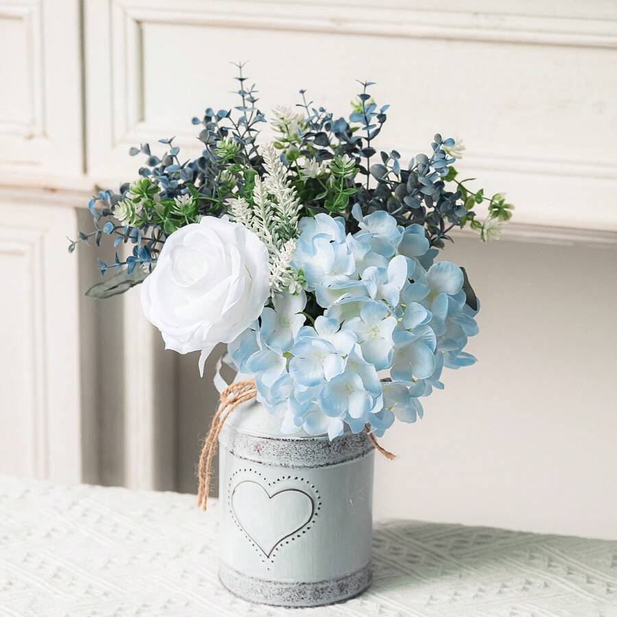 1SET Elegant Artificial Flower Bouquet, Bridal Bridesmaid Bouquet For Home Decor, Birthday, Table Centerpiece - Versatile Living Room Decoration For Christmas, Easter, Thanksgiving, Valentine's Day, Mother's Day And Graduation Season - Container Not Included, Wedding Bouquet