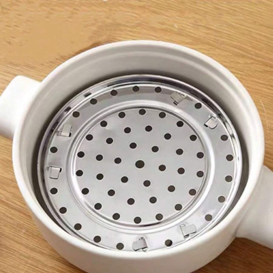 1pc Multi Functional Stainless Steel Steaming Rack, Detachable Waterproof Steaming Compartment, Household Kitchen, Multi Specification Steaming Basket Plate, Pressure Cooker Steaming Rack