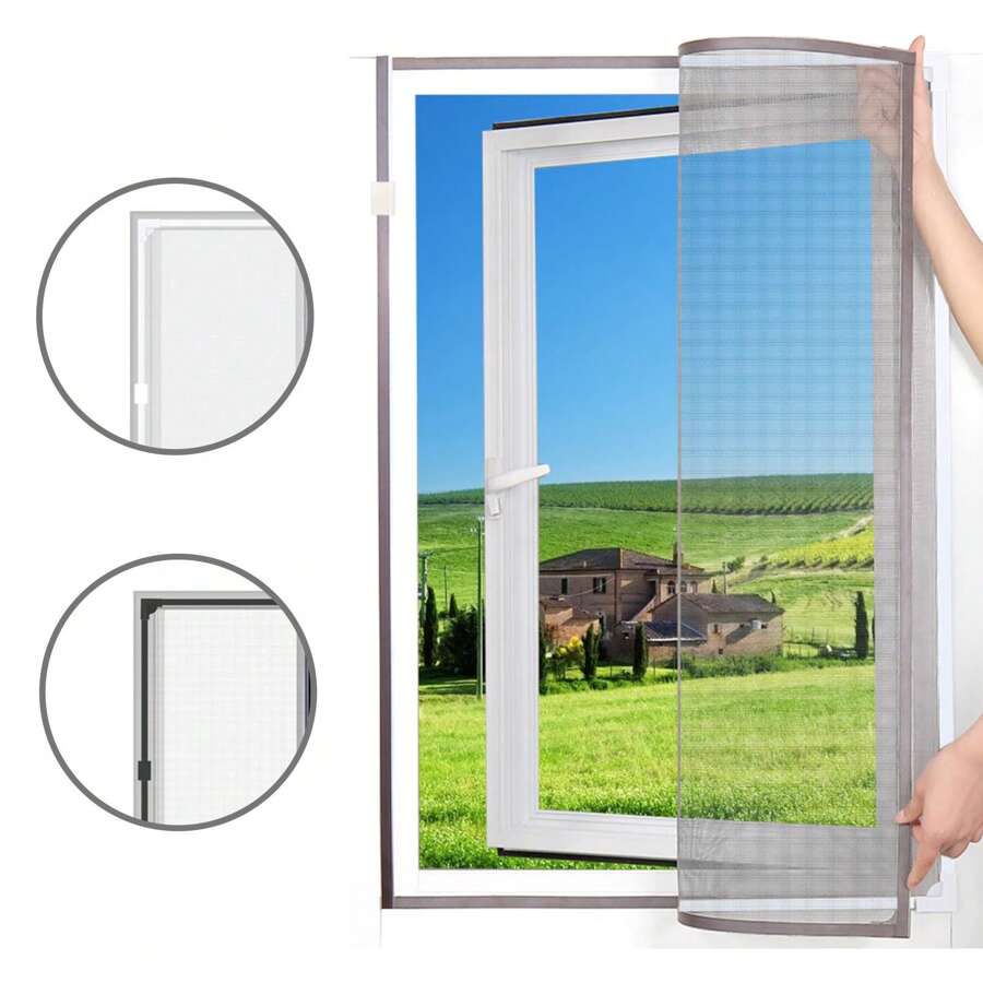 Mosquitera Magnética para Ventanas, Mosquitera Ventana Ajustable, Fácil Instalación, Fácil de Limpiar, Marco Blanco y GRIS. 100CM X 120 CM , 150CM X 180 CM.Entrega gratuita 24h/48h Península Ibérica