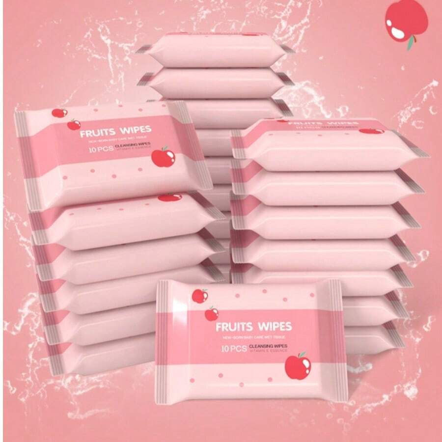 10pcs/Pack Reusable Adult Wet Wipes, Convenient Travel Size Wet Tissues, Economical Household Wet Wipes
