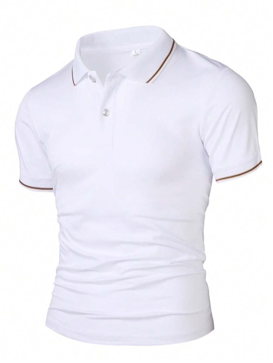 Herren T-Shirt 2025 Neue Sommermode Mittleren Alters Papa Business Casual Poloshirt Kragen Kurzarm Herren Top