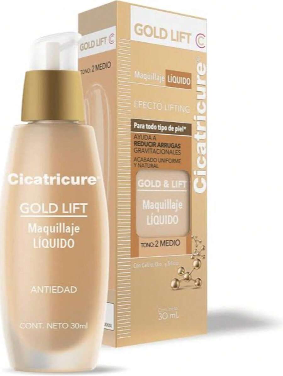 Cicatricure Maquillaje Liquido GOLD Tono Medio