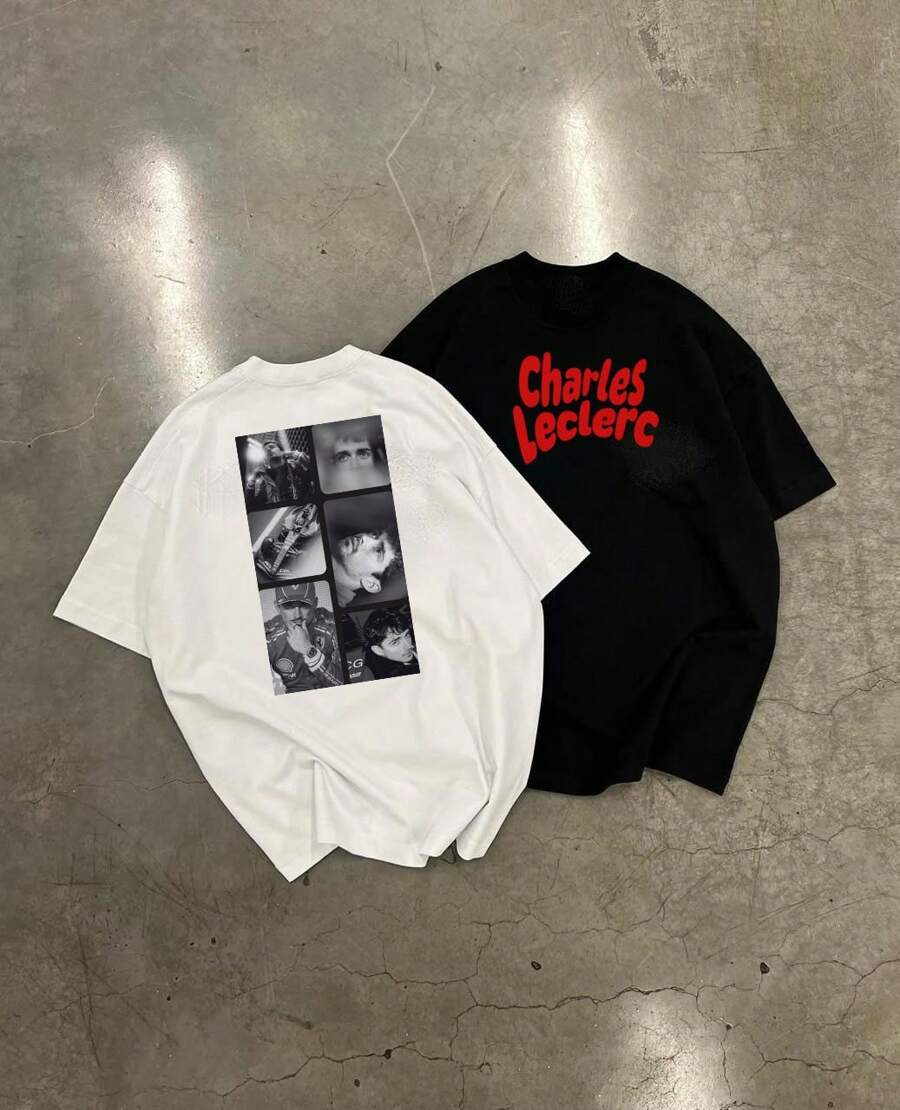 Camiseta Charles F1 Monaco Monte Carlo Estilosa novas Várias Cores Básica Lançamento 100% Algodão