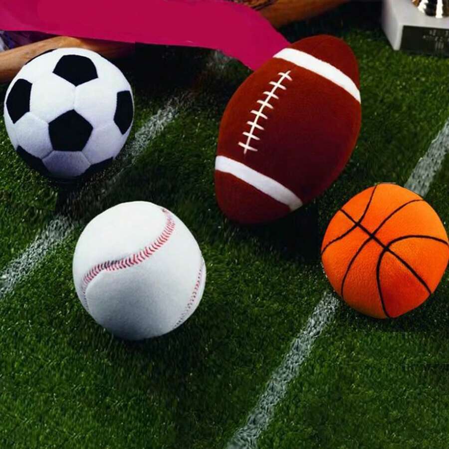 Pelotas táctiles de agarre para bebé. Balones de fútbol, baloncesto y rugby de peluche para educación temprana, de 0 a 1 años de edad