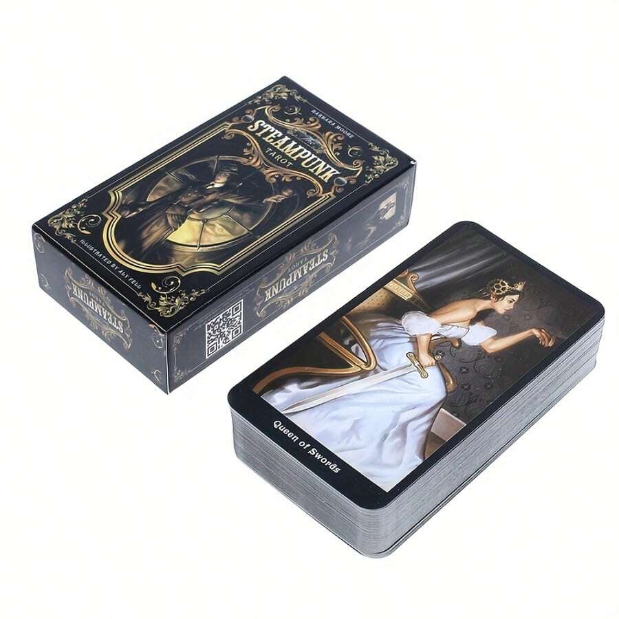 1 pièce - Déverrouillage des mystères du futur avec 78 cartes de tarot steampunk