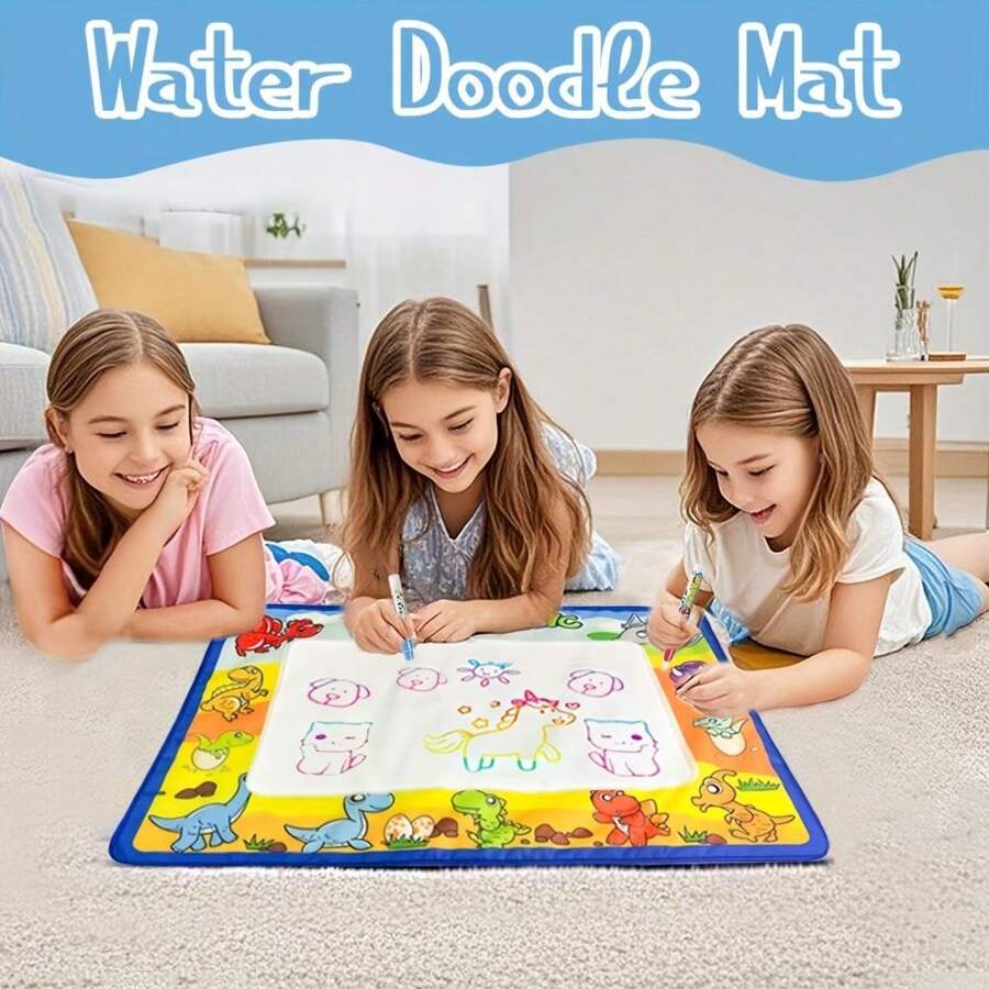 Lienzo para pintura de agua con dinosaurio de dibujos animados de 80cm*60cm, inspiradora del potencial artístico, cultiva el enfoque y la perseverancia, expande el pensamiento y la creatividad, mejor regalo para fiestas