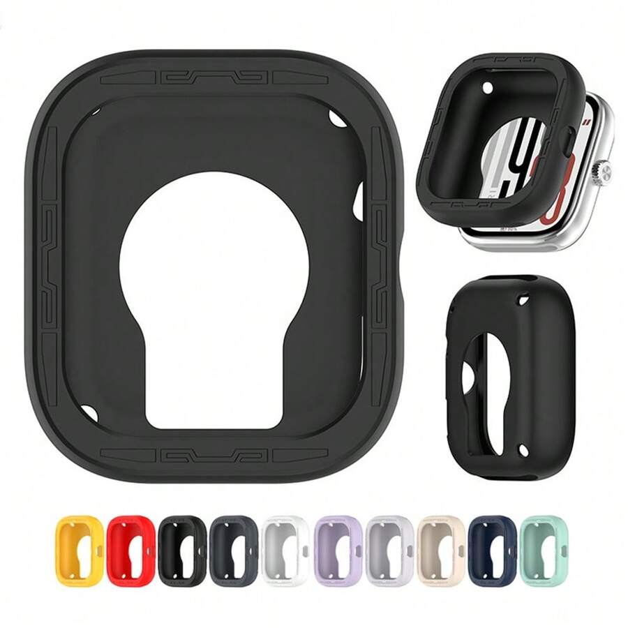 Carcasa de silicona a prueba de golpes y agua compatible con Xiao Mi Redmi Watch 5, cubierta protectora a prueba de arañazos y duradera, accesorio ligero y flexible para smartwatch, y otros accesorios para hombres y mujeres