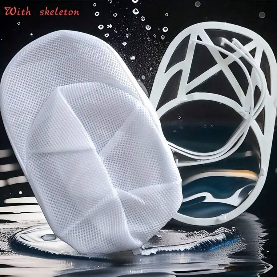 Washing Machine Hat Cleaning Cage, Baseball Cap Cleaning Cage With Net Bag, Suitable For Washing Various Hats
