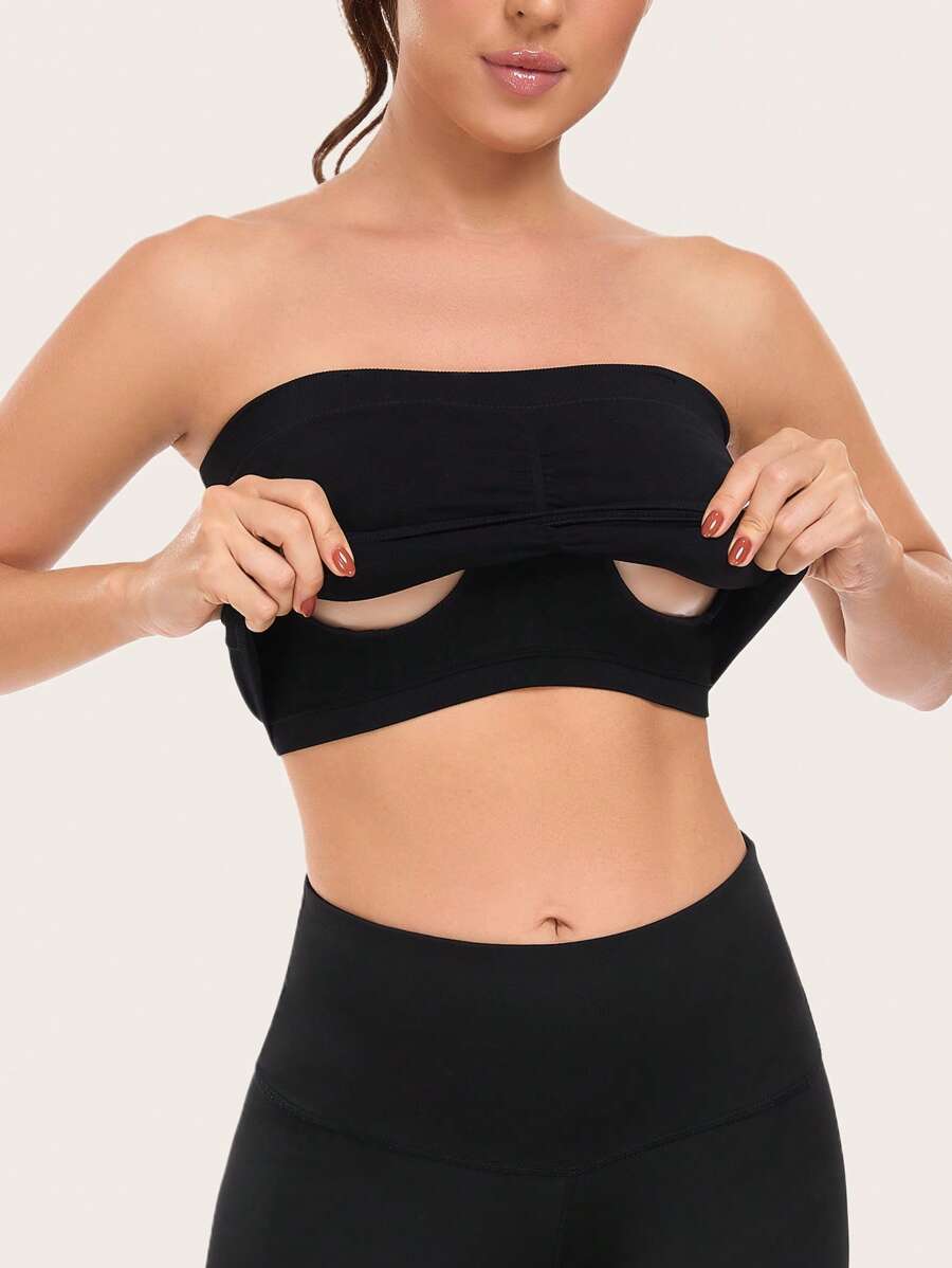 Sujetador sin tirantes para mujer antiarrugas y antideslizante, sujetador sin tirantes sin costuras (incluye tirantes para el hombro de regalo)