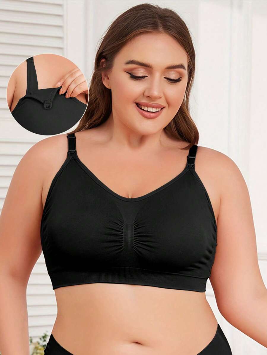 Damen sexy Still-Unterwäsche, Schwangere Frauen ohne Stahlringe, Stillbh für große Größen