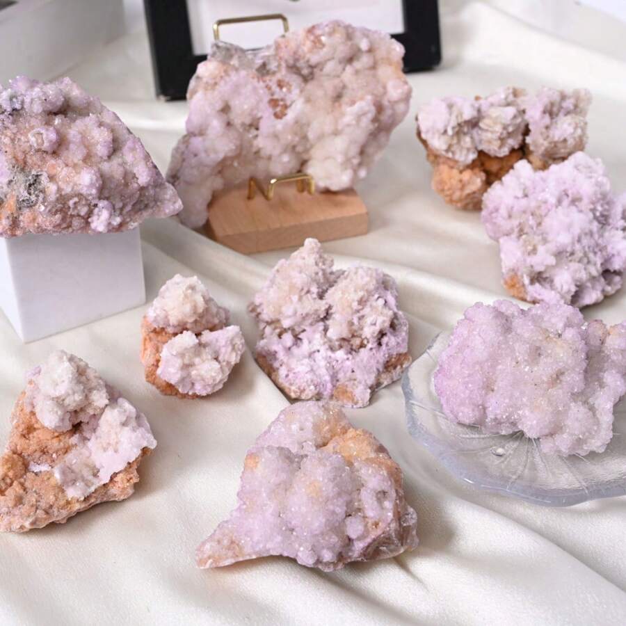 1 Stück unregelmäßiges violettes Mineralien Exemplar - geeignet für Haus Dekoration, Aquarium Dekoration - die bevorzugte Sammlung für Mineralien Liebhaber - das perfekte Geschenk für Feiertage