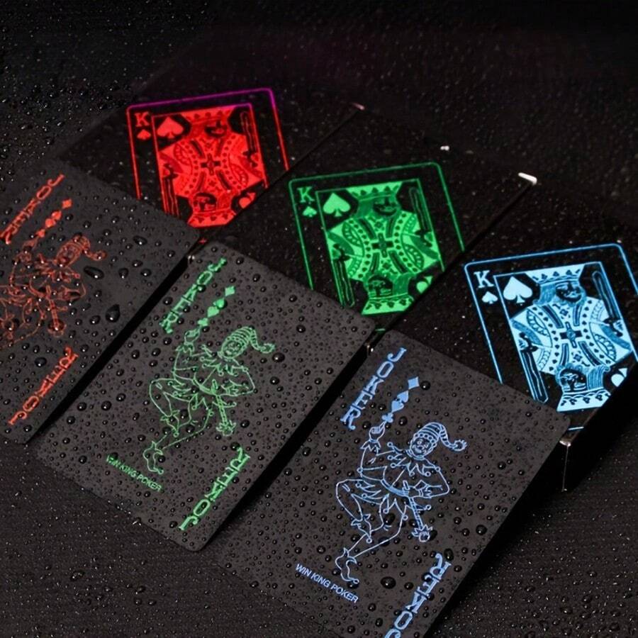1 pièce -Cartes à jouer imperméables, cartes à jouer en plastique, un jeu de cartes à jouer, cartes à jouer cadeaux de Noël, cadeaux d'Action de grâce, cadeaux de jeu, très jolie décoration, bonne qualité