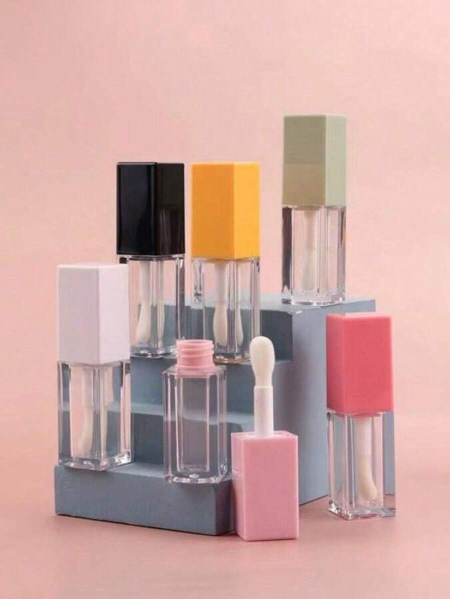 5ML Large Deer Foot Lip Gloss Tubes Empty Refillable Plastic Lipstick Lip Balm Container DIY Lip Brush Oil Accessories